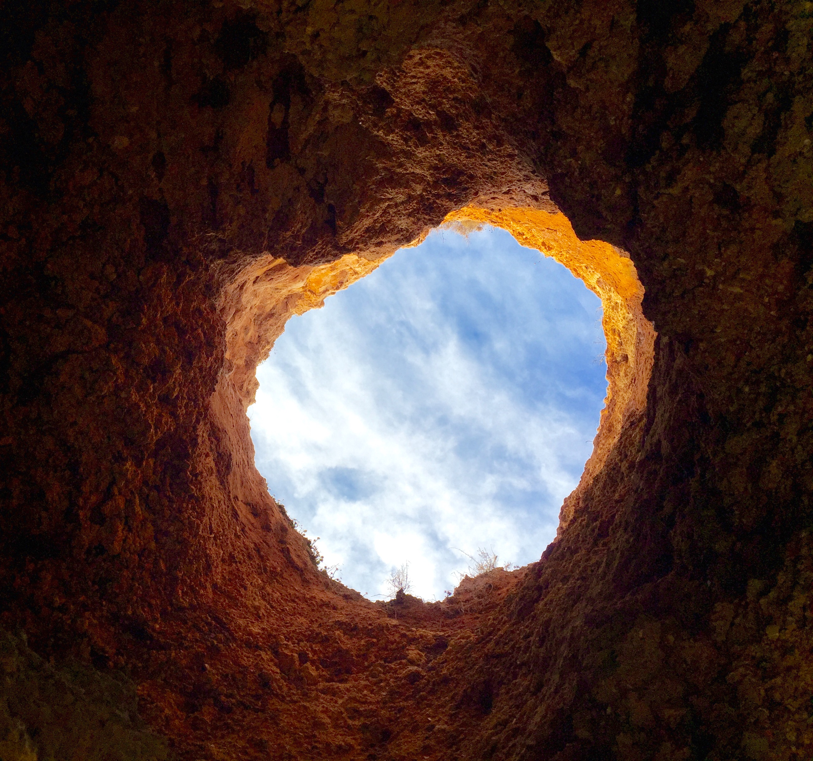 FelsBlick Blick durch Felsen
